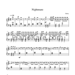 Ноты Halsey - Nightmare - предпросмотр