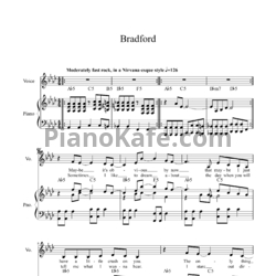 Ноты Nirvana - Bradford - предпросмотр