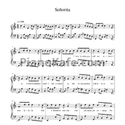 Ноты Shawn Mendes, Camila Cabello - Señorita - предпросмотр