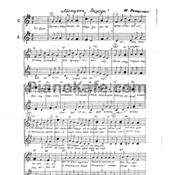 Ноты Ж. Векерлен - Менуэт "Экзоде" (Хоровая партитура) - предпросмотр