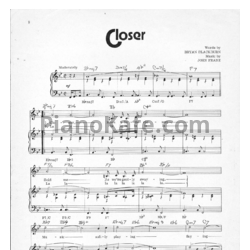 Ноты Dido - Closer - предпросмотр