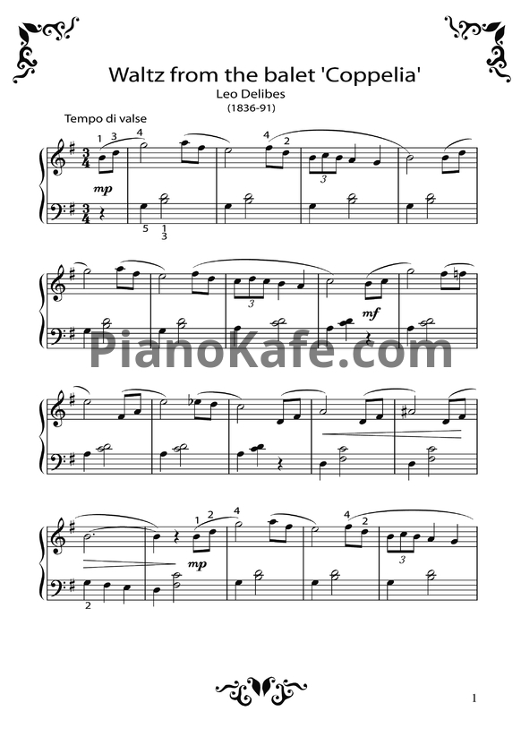 Ноты It's easy to play waltzes (Книга нот) - PianoKafe.com