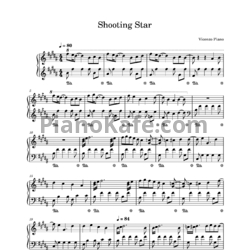 Ноты Vicenzo Piano - Shooting Star - предпросмотр