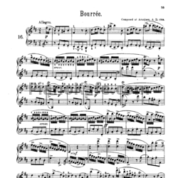 Ноты Д. Скарлатти - Бурре, Гавот, Жига - предпросмотр