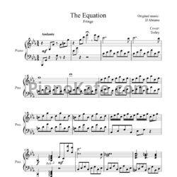 Ноты JJ Abrams - The equation