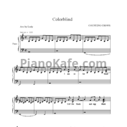 Ноты Counting Crows - Colorblind - предпросмотр