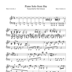 Ноты Harry Connick Jr. - Piano solo for "She"