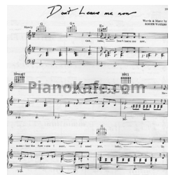 Ноты Pink Floyd - Don't leave me now - предпросмотр