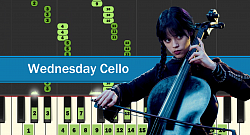 Wednesday Addams Playing Cello (The Rolling Stones - Paint It, Black)