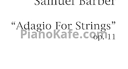 Adagio for strings  (Op. 11, партитура)